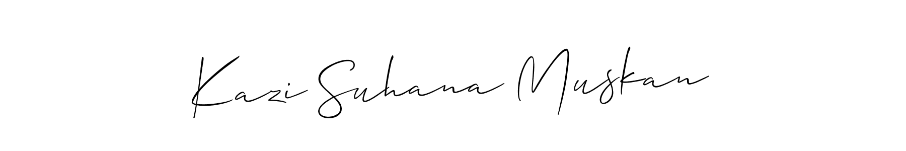This is the best signature style for the Kazi Suhana Muskan name. Also you like these signature font (Allison_Script). Mix name signature. Kazi Suhana Muskan signature style 2 images and pictures png