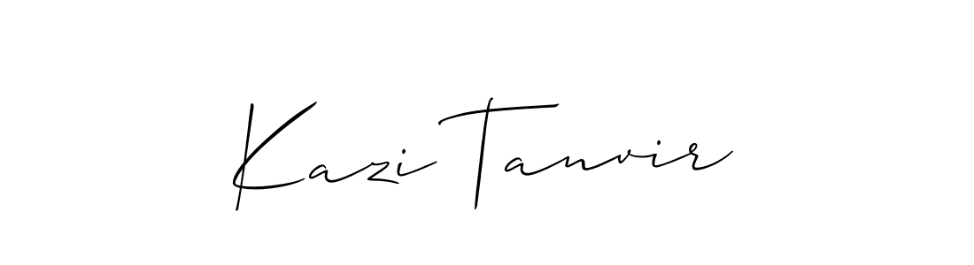 Design your own signature with our free online signature maker. With this signature software, you can create a handwritten (Allison_Script) signature for name Kazi Tanvir. Kazi Tanvir signature style 2 images and pictures png