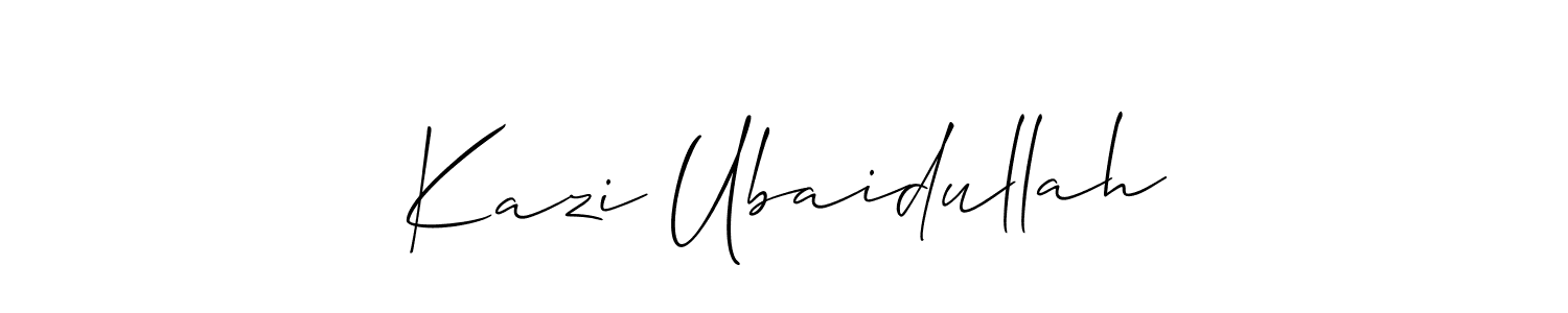 How to Draw Kazi Ubaidullah signature style? Allison_Script is a latest design signature styles for name Kazi Ubaidullah. Kazi Ubaidullah signature style 2 images and pictures png
