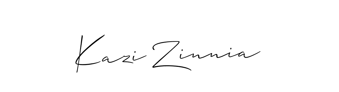 Make a beautiful signature design for name Kazi Zinnia. Use this online signature maker to create a handwritten signature for free. Kazi Zinnia signature style 2 images and pictures png