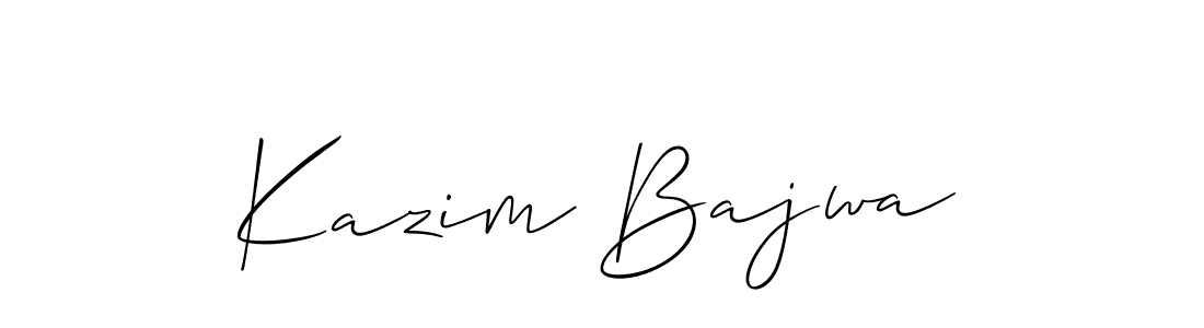 Also we have Kazim Bajwa name is the best signature style. Create professional handwritten signature collection using Allison_Script autograph style. Kazim Bajwa signature style 2 images and pictures png