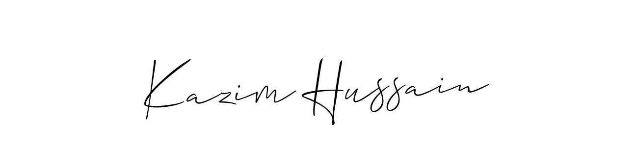 This is the best signature style for the Kazim Hussain name. Also you like these signature font (Allison_Script). Mix name signature. Kazim Hussain signature style 2 images and pictures png