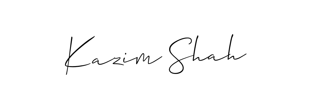 Kazim Shah stylish signature style. Best Handwritten Sign (Allison_Script) for my name. Handwritten Signature Collection Ideas for my name Kazim Shah. Kazim Shah signature style 2 images and pictures png