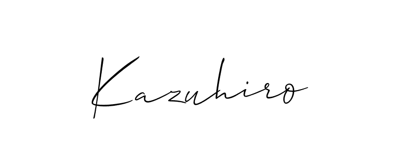 Kazuhiro stylish signature style. Best Handwritten Sign (Allison_Script) for my name. Handwritten Signature Collection Ideas for my name Kazuhiro. Kazuhiro signature style 2 images and pictures png