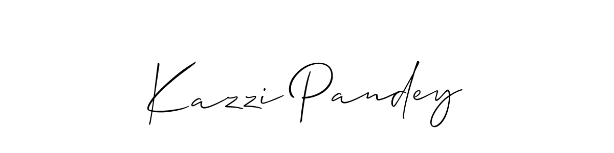 Design your own signature with our free online signature maker. With this signature software, you can create a handwritten (Allison_Script) signature for name Kazzi Pandey. Kazzi Pandey signature style 2 images and pictures png