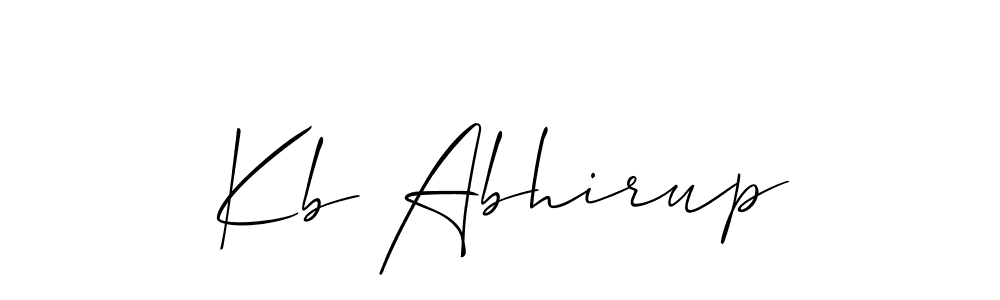 It looks lik you need a new signature style for name Kb Abhirup. Design unique handwritten (Allison_Script) signature with our free signature maker in just a few clicks. Kb Abhirup signature style 2 images and pictures png