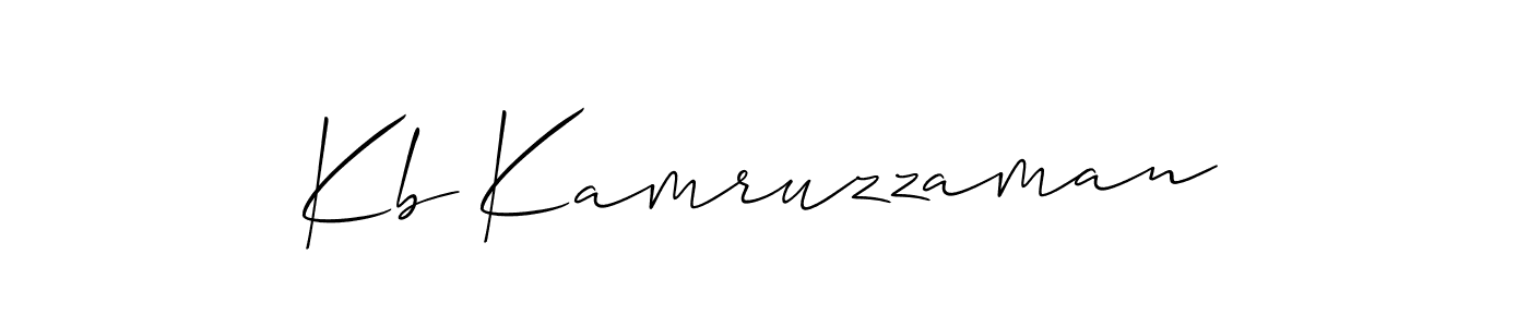 Similarly Allison_Script is the best handwritten signature design. Signature creator online .You can use it as an online autograph creator for name Kb Kamruzzaman. Kb Kamruzzaman signature style 2 images and pictures png