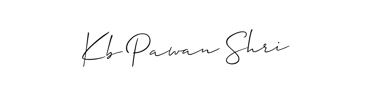 Kb Pawan Shri stylish signature style. Best Handwritten Sign (Allison_Script) for my name. Handwritten Signature Collection Ideas for my name Kb Pawan Shri. Kb Pawan Shri signature style 2 images and pictures png