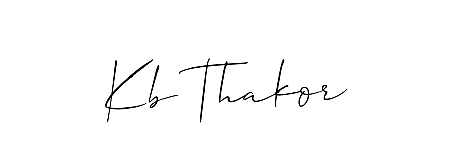 Use a signature maker to create a handwritten signature online. With this signature software, you can design (Allison_Script) your own signature for name Kb Thakor. Kb Thakor signature style 2 images and pictures png