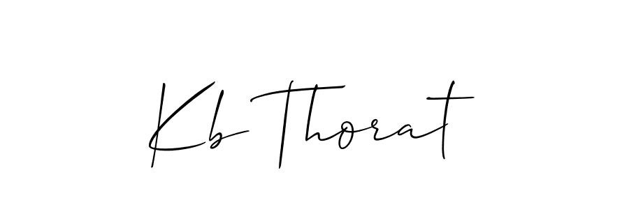 Make a beautiful signature design for name Kb Thorat. Use this online signature maker to create a handwritten signature for free. Kb Thorat signature style 2 images and pictures png