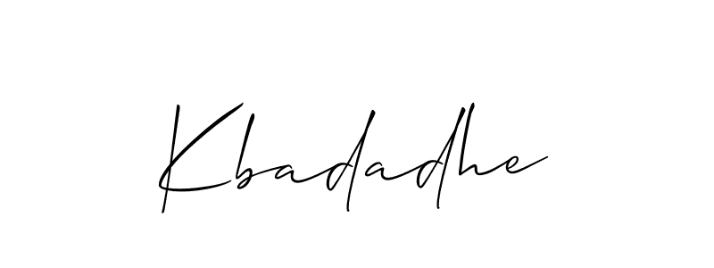 Similarly Allison_Script is the best handwritten signature design. Signature creator online .You can use it as an online autograph creator for name Kbadadhe. Kbadadhe signature style 2 images and pictures png