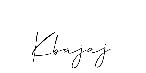 You should practise on your own different ways (Allison_Script) to write your name (Kbajaj) in signature. don't let someone else do it for you. Kbajaj signature style 2 images and pictures png