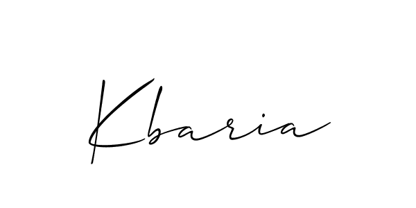 How to make Kbaria name signature. Use Allison_Script style for creating short signs online. This is the latest handwritten sign. Kbaria signature style 2 images and pictures png