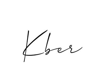 How to Draw Kber signature style? Allison_Script is a latest design signature styles for name Kber. Kber signature style 2 images and pictures png