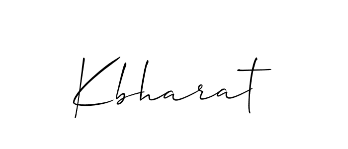 Make a beautiful signature design for name Kbharat. With this signature (Allison_Script) style, you can create a handwritten signature for free. Kbharat signature style 2 images and pictures png