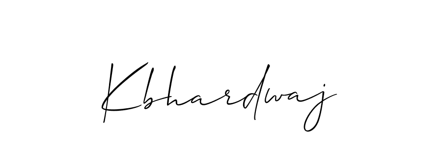 Design your own signature with our free online signature maker. With this signature software, you can create a handwritten (Allison_Script) signature for name Kbhardwaj. Kbhardwaj signature style 2 images and pictures png