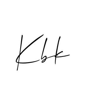 Make a beautiful signature design for name Kbk. With this signature (Allison_Script) style, you can create a handwritten signature for free. Kbk signature style 2 images and pictures png