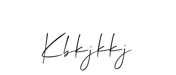 Allison_Script is a professional signature style that is perfect for those who want to add a touch of class to their signature. It is also a great choice for those who want to make their signature more unique. Get Kbkjkkj name to fancy signature for free. Kbkjkkj signature style 2 images and pictures png