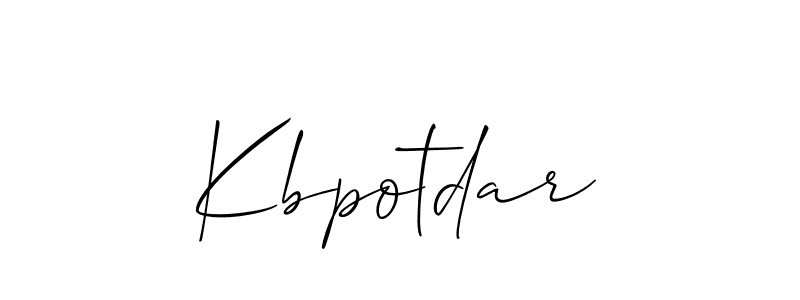 You should practise on your own different ways (Allison_Script) to write your name (Kbpotdar) in signature. don't let someone else do it for you. Kbpotdar signature style 2 images and pictures png