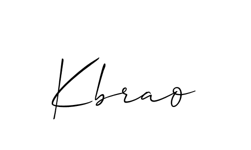 Kbrao stylish signature style. Best Handwritten Sign (Allison_Script) for my name. Handwritten Signature Collection Ideas for my name Kbrao. Kbrao signature style 2 images and pictures png