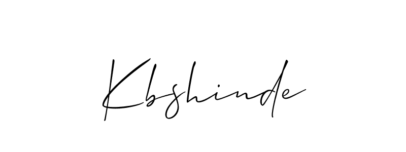 Design your own signature with our free online signature maker. With this signature software, you can create a handwritten (Allison_Script) signature for name Kbshinde. Kbshinde signature style 2 images and pictures png