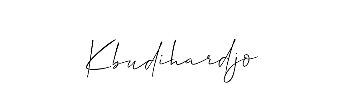if you are searching for the best signature style for your name Kbudihardjo. so please give up your signature search. here we have designed multiple signature styles  using Allison_Script. Kbudihardjo signature style 2 images and pictures png