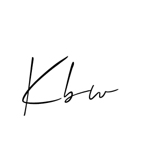 Use a signature maker to create a handwritten signature online. With this signature software, you can design (Allison_Script) your own signature for name Kbw. Kbw signature style 2 images and pictures png