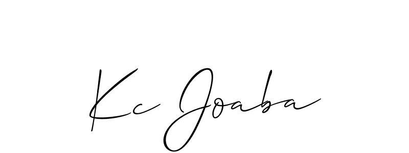 You can use this online signature creator to create a handwritten signature for the name Kc Joaba. This is the best online autograph maker. Kc Joaba signature style 2 images and pictures png