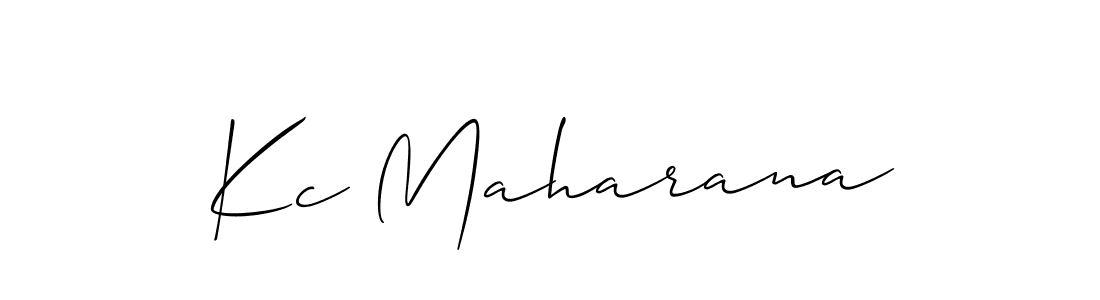 How to make Kc Maharana name signature. Use Allison_Script style for creating short signs online. This is the latest handwritten sign. Kc Maharana signature style 2 images and pictures png