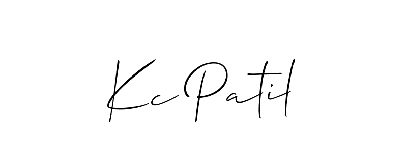 if you are searching for the best signature style for your name Kc Patil. so please give up your signature search. here we have designed multiple signature styles  using Allison_Script. Kc Patil signature style 2 images and pictures png