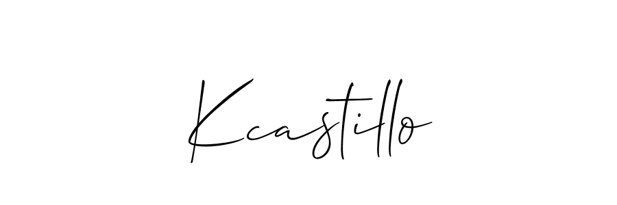 How to Draw Kcastillo signature style? Allison_Script is a latest design signature styles for name Kcastillo. Kcastillo signature style 2 images and pictures png