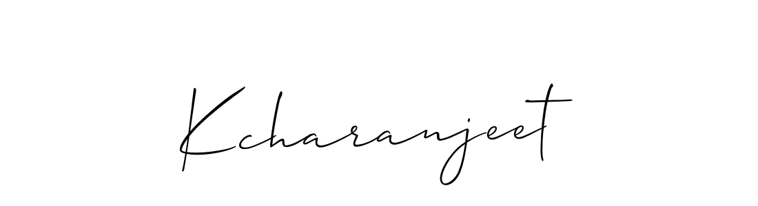 Best and Professional Signature Style for Kcharanjeet. Allison_Script Best Signature Style Collection. Kcharanjeet signature style 2 images and pictures png
