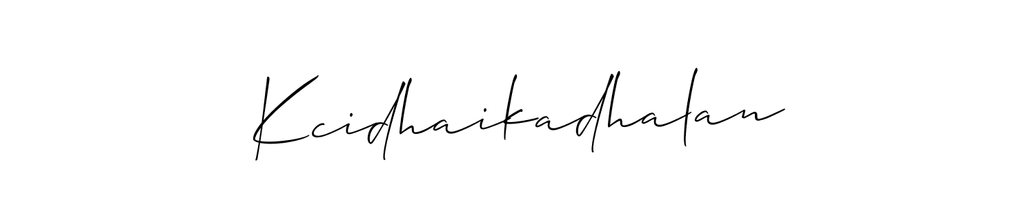 Best and Professional Signature Style for Kcidhaikadhalan. Allison_Script Best Signature Style Collection. Kcidhaikadhalan signature style 2 images and pictures png