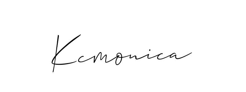 Best and Professional Signature Style for Kcmonica. Allison_Script Best Signature Style Collection. Kcmonica signature style 2 images and pictures png