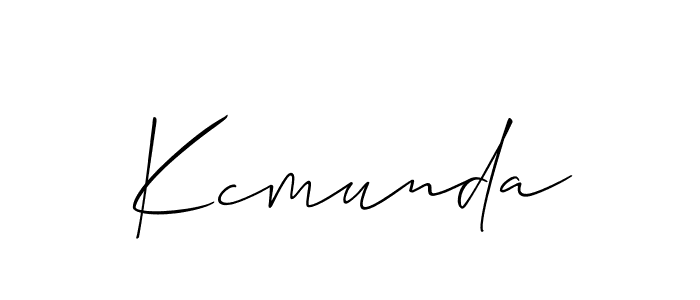 if you are searching for the best signature style for your name Kcmunda. so please give up your signature search. here we have designed multiple signature styles  using Allison_Script. Kcmunda signature style 2 images and pictures png