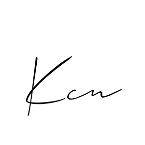 Also You can easily find your signature by using the search form. We will create Kcn name handwritten signature images for you free of cost using Allison_Script sign style. Kcn signature style 2 images and pictures png