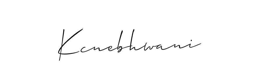 Design your own signature with our free online signature maker. With this signature software, you can create a handwritten (Allison_Script) signature for name Kcnebhwani. Kcnebhwani signature style 2 images and pictures png