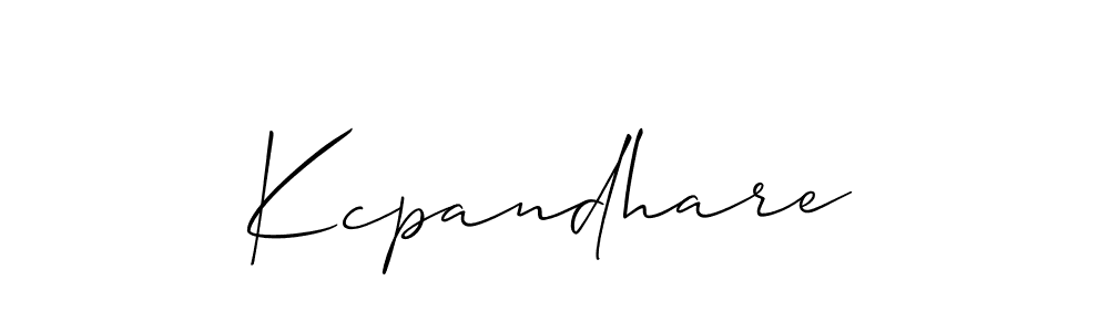 Once you've used our free online signature maker to create your best signature Allison_Script style, it's time to enjoy all of the benefits that Kcpandhare name signing documents. Kcpandhare signature style 2 images and pictures png