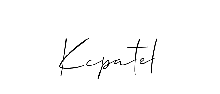 Similarly Allison_Script is the best handwritten signature design. Signature creator online .You can use it as an online autograph creator for name Kcpatel. Kcpatel signature style 2 images and pictures png