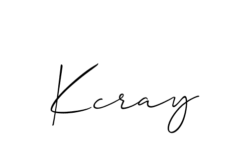 Create a beautiful signature design for name Kcray. With this signature (Allison_Script) fonts, you can make a handwritten signature for free. Kcray signature style 2 images and pictures png