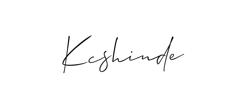 Make a beautiful signature design for name Kcshinde. Use this online signature maker to create a handwritten signature for free. Kcshinde signature style 2 images and pictures png