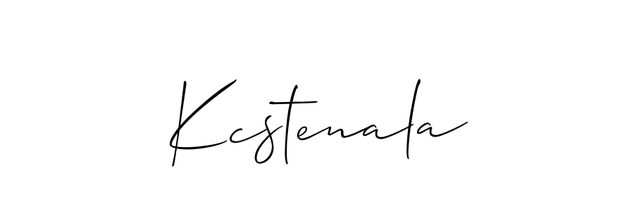 Make a short Kcstenala signature style. Manage your documents anywhere anytime using Allison_Script. Create and add eSignatures, submit forms, share and send files easily. Kcstenala signature style 2 images and pictures png