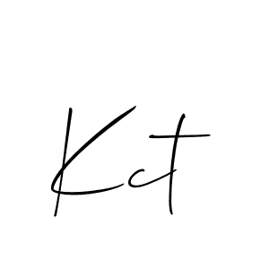 How to Draw Kct signature style? Allison_Script is a latest design signature styles for name Kct. Kct signature style 2 images and pictures png