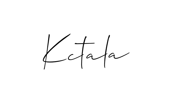 Best and Professional Signature Style for Kctala. Allison_Script Best Signature Style Collection. Kctala signature style 2 images and pictures png