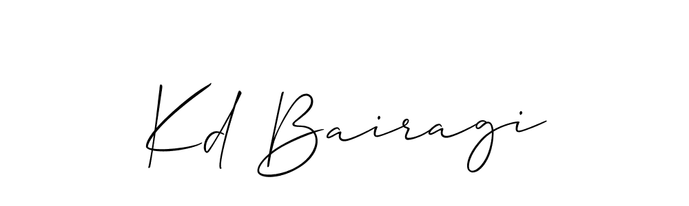 Also You can easily find your signature by using the search form. We will create Kd Bairagi name handwritten signature images for you free of cost using Allison_Script sign style. Kd Bairagi signature style 2 images and pictures png