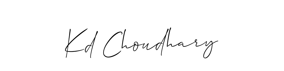 How to Draw Kd Choudhary signature style? Allison_Script is a latest design signature styles for name Kd Choudhary. Kd Choudhary signature style 2 images and pictures png