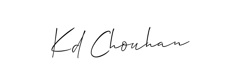 Make a beautiful signature design for name Kd Chouhan. Use this online signature maker to create a handwritten signature for free. Kd Chouhan signature style 2 images and pictures png