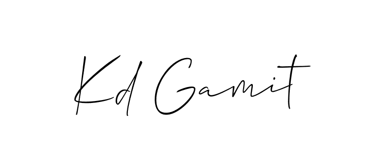 You should practise on your own different ways (Allison_Script) to write your name (Kd Gamit) in signature. don't let someone else do it for you. Kd Gamit signature style 2 images and pictures png