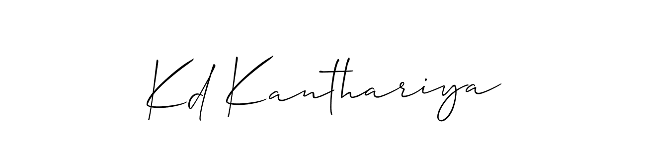 Kd Kanthariya stylish signature style. Best Handwritten Sign (Allison_Script) for my name. Handwritten Signature Collection Ideas for my name Kd Kanthariya. Kd Kanthariya signature style 2 images and pictures png