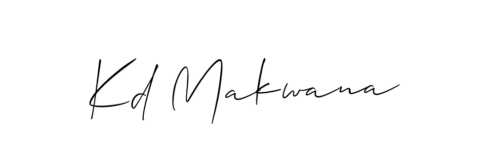 How to make Kd Makwana name signature. Use Allison_Script style for creating short signs online. This is the latest handwritten sign. Kd Makwana signature style 2 images and pictures png